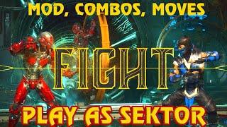 Mortal Kombat 11 Play As Sektor on PC (Mod, Special Moves, Combos Included)