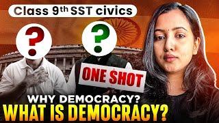 WHAT IS DEMOCRACY? WHY DEMOCRACY? FULL CHAPTER | CLASS 9 CIVICS | SHUBHAM PATHAK #class9 #sst