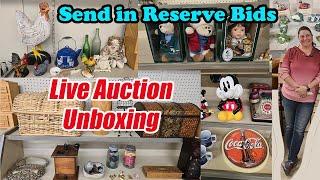 Live Auction Reveal unboxing! We have Coke, Mickey, Trinkets, coins and more!