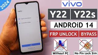 Vivo Y22 | Y22s Android 14 Frp Unlock/Bypass Google Account Lock Without PC/No Pin Lock Sim - 2024