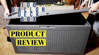 100 Gallon Deck Box Product Review and Assembly