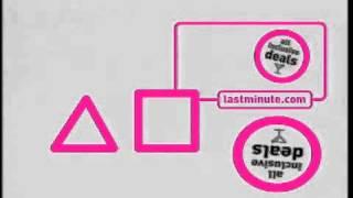 Lastminute.com commercial with Circle, Square and Triangle