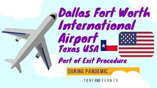 Dallas Fort Worth International Airport   How to Travel From Philippines to USA Part 6