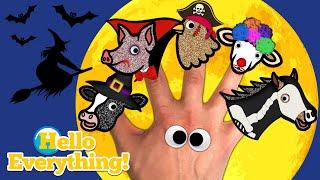 Halloween Farm Animals Finger Family | Kids Songs and Nursery Rhymes