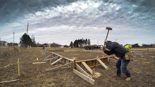 How to form and square up a concrete foundation - Texas Barndominiums Episode 13