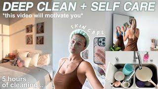 DEEP CLEAN + ORGANIZE with me | self care vlog 