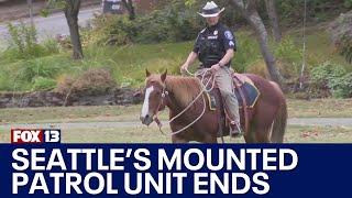 Seattle Police ends mounted patrol unit | FOX 13 Seattle