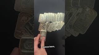 Silver Bullion vs. Gold Bullion: What Does $1000 Look Like? 🪙 #silverstacker #silverstacking