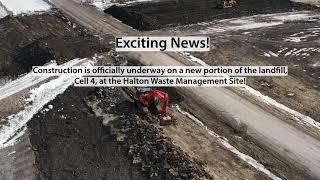 Construction underway at Landfill Cell 4 - Halton Waste Management Site