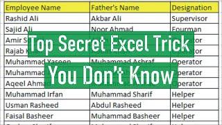 Amazing Excel Trick You Don't Know Before | MRB Tech Solutions
