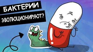 Сопротивляемость антибиотикам и эволюция бактерий.