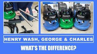 Numatic Henry Wash, George & Charles - What's The Difference? #henryvacuum #numatic #vacuumcleaner