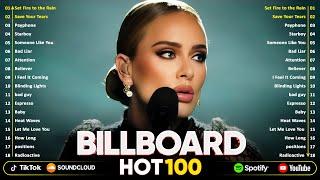 Billboard Hot 100 Adele, The Weeknd, Bruno Mars,  Taylor Swift, Selena Gomez, Ed Sheeran, Dua Lipa