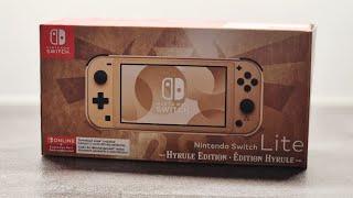 Unboxing New Nintendo Switch Lite: Hyrule Edition