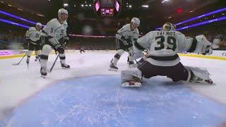 Cam Talbot makes a sequence of saves to keep Vegas scoreless.