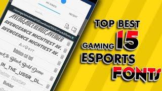Top 15 Best Esports Gaming Fonts | Atulzalaedits