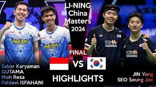 FINAL | Sabar /Reza vs JIN Yong /SEO Seung Jae | China Masters 2024 Badminton