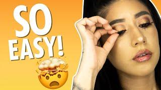 HOW TO PUT ON FALSE LASHES FOR BEGINNERS | CARLA KAT