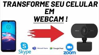 COMO USAR O CELULAR COMO WEBCAM | EM QUALQUER CELULAR!!!