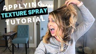 Using Texture Spray On Your Hair | How To Apply Texture Spray, The Benefits & Final Results