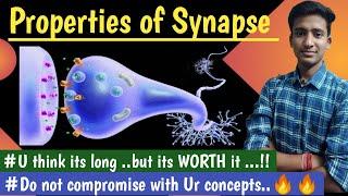 Properties of Synapse || CNS Physiology ||Lectures||MBBS ||hindi|| Ashish