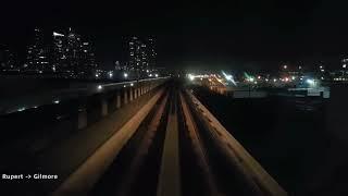 [X4] Millennium Line VCC to Production Way (Night View) Timelapse