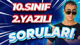 10.Sınıf Kimya 2.Dönem 2.Yazılı