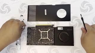 How to disassemble RTX A4000 graphics card heatsink