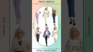 NK New Outfit For 1/6 FR Doll Clothes Dress Fashion Fur Coat Top Pants Clothing For Barbie Doll C...