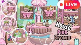 Decoração de Apartamento Pink e Brown e jogando com os Inscritos no Avatar World Pazugames