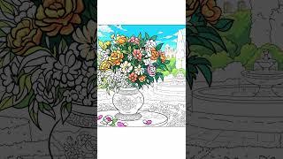 Coloring This Flower Pot Was Way Too Satisfying 