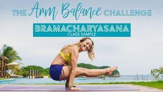 Arm Balance Yoga Challenge -- Class 5, L-sit, Core Strength on Omstars Sample