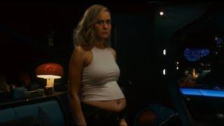 Carol Danvers big belly inflation - Capitan Marvel The Marvels Edit