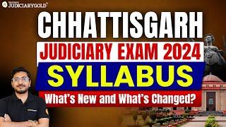 Chhattisgarh Judiciary Exam 2024 | Chhattisgarh Judiciary 2024 Complete Syllabus | Chhattisgarh PCSJ