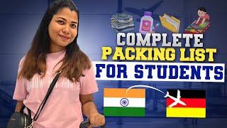 COMPLETE PACKING LIST GERMANY 2024 FOR STUDENTS| WHAT TO BRING AND WHAT NOT TO BRING COMPLETE GUIDE