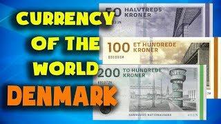 Currency of the world - Denmark. Danish krone. Danish banknotes and Danish coins