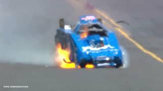 John Force's Brutal Crash at NHRA Virginia Nationals