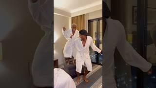 Demzy Baye & Endurancegrand dancing in a Bathing robe in the Uk 