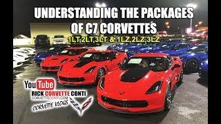 WHAT ARE DIFFERENCES in 1LT,2LT,3LT & 1LZ,2LZ,3LZ CORVETTE PACKAGES on C7