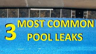 What Are The Most Common Leaks In Pools?