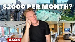 Touring 3 Luxury CONDOS in Central BANGKOK - What Can You RENT For $2000 In Asok?