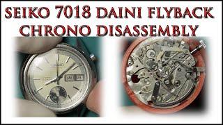 Seiko 7018 Panda Flyback Single Register Chronograph, Daini's Alternative To The 6139