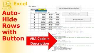 How to Automatically Hide Rows based on Cell Value with a Button