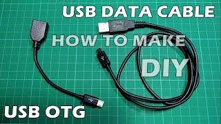 How to make usb OTG and data cable