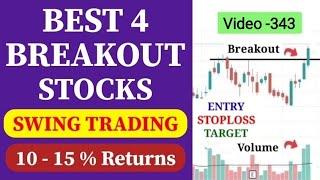 Best 4 Breakout Stocks For Tomorrow //Breakout Stocks For Swing Trading //Swing Stocks For Next Week