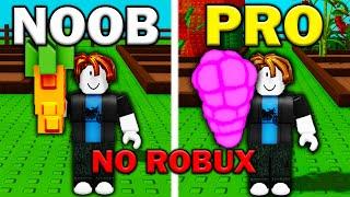Noob To Pro With NO ROBUX In Grow A Garden