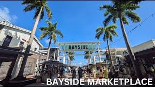 Walking Tour of Bayside Marketplace | Downtown Miami | Miami Walking Tour 2024