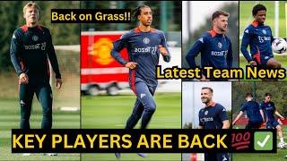 BREAKING Leny Yoro,Hojlund,Ugarte,Shaw,Malacia, Man United training, injury News & Return Dates 