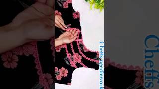 Beautiful Viral Lace Neck design cutting and stitching|NECK DESIG#shortsfeed#shorts#neckdesign#viral