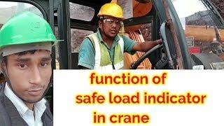 Function of safe load indicator in crane / crane safety in Hindi / fx-150 crane operating system